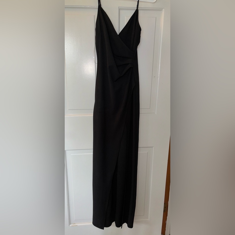 Long black prom dress